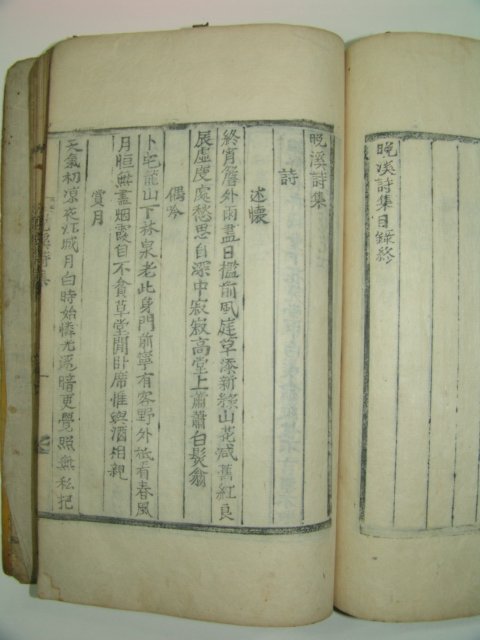 1896년 목활자본 심이문(沈以汶) 용계만계양세유고(龍溪晩溪兩世遺稿) 1책완질