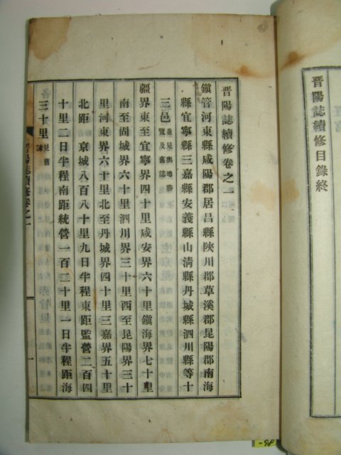 1927년간행 진양지속수(晉陽誌續修)3권3책완질