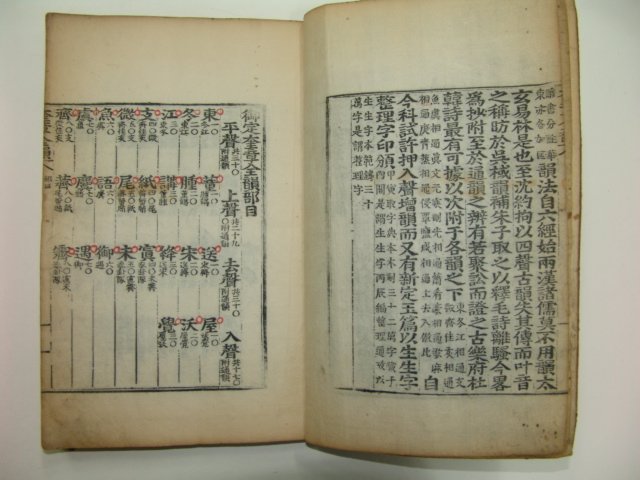 내사기,내사인,내사내역이 있는 목판본 어정규장전운 1책완질