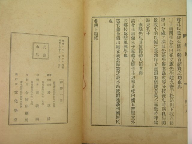 1935년 박장현(朴章鉉) 이전(彛傳) 1책완질