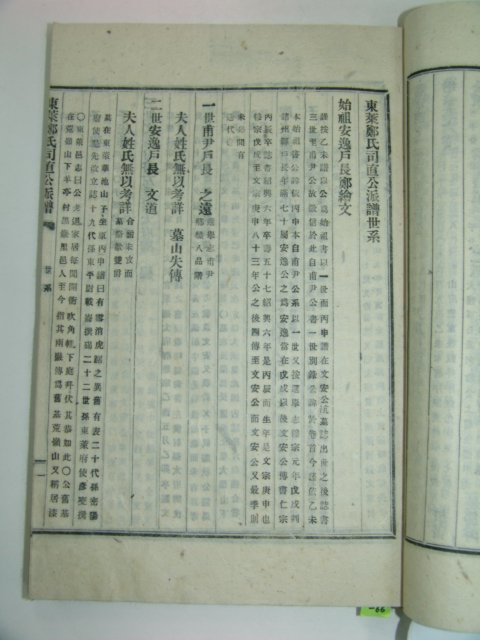 1955년 연활자본 동래정씨사직공파보(東萊鄭氏司直公派譜)19권5책완질