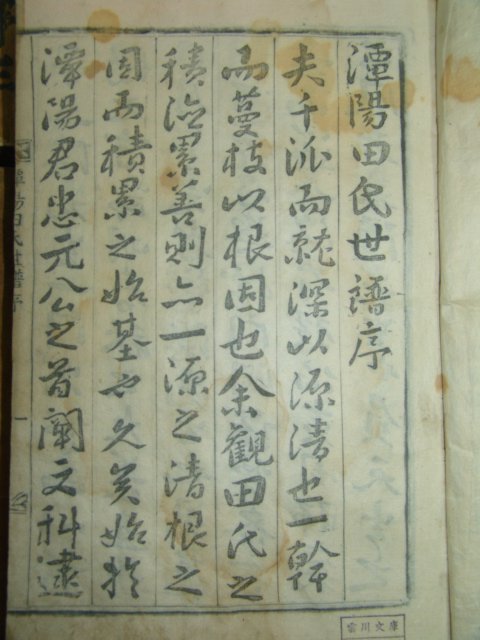 1857년 목활자본 丁巳譜 담양전씨세보(潭陽田氏世譜)14책완질