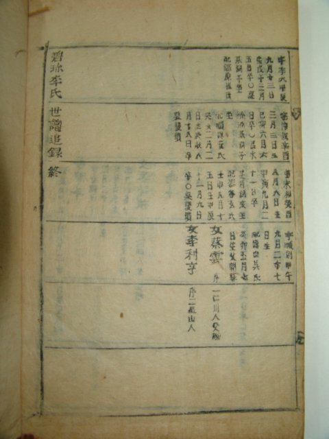 1925년 목활자본 을축보 벽진이씨세보(碧珍李氏世譜)17책완질