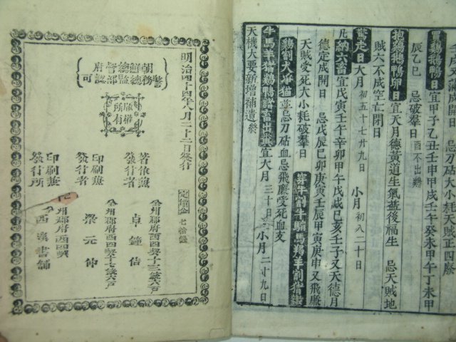 1911년 전주刊 천기대요(天機大要) 2책완질