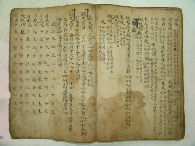 고필사본 의서 침구경험방(鍼灸經驗方) 1책완질