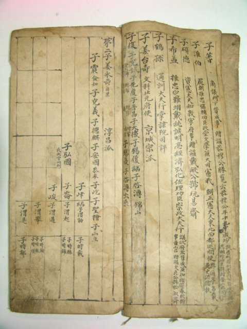 필사본 姜氏 선대세계(先代世系) 1책