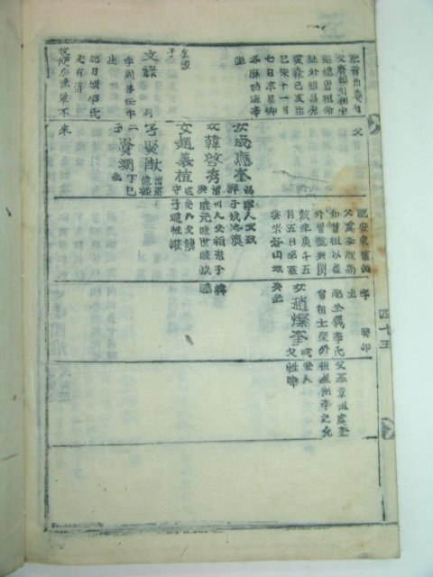 목활자본 고성이씨족보(固城李氏族譜)권16 1책
