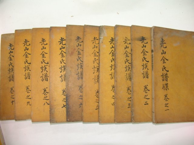 1928년 광산김씨족보(光山金氏族譜) 10책완질