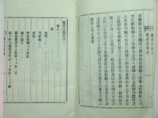 석판본 이재근(李在根) 건재유고(健齋遺稿) 1책완질