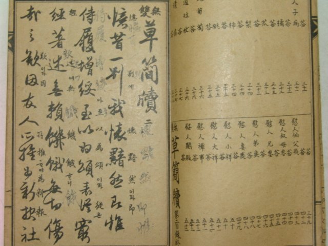 1930년 경성刊 무쌍 초간독(草簡牘)2권2책완질