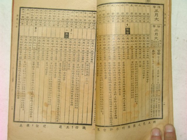 1940년(康德8年),1941년시헌서(時憲書)2책합본 1책완질