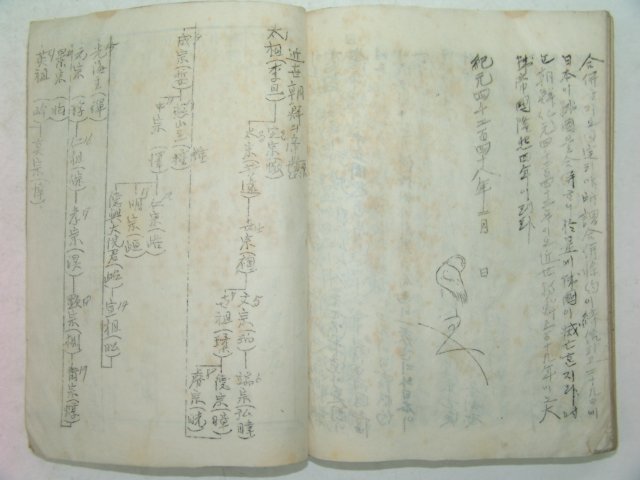 1915년(단기4248년)희귀철필본 대조선사(大朝鮮史)하권 1책