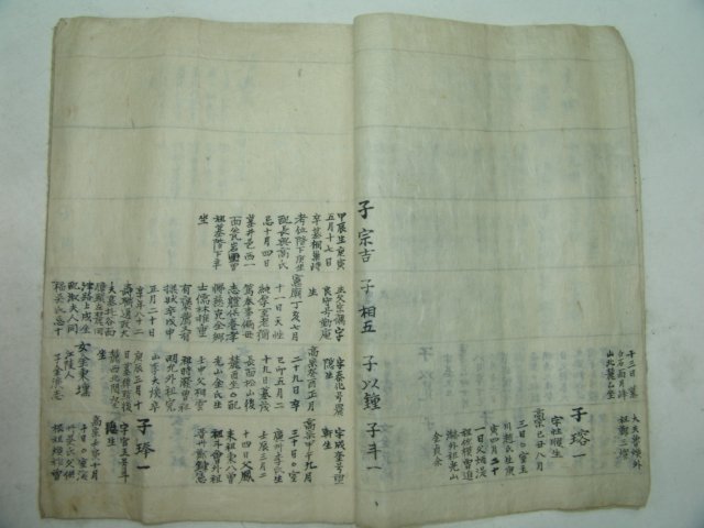 필사본 청도김씨세계(淸道金氏世系) 1책