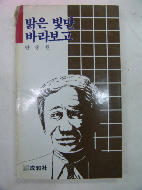 1989년 안중원시집 밝은 빛만 바라보고