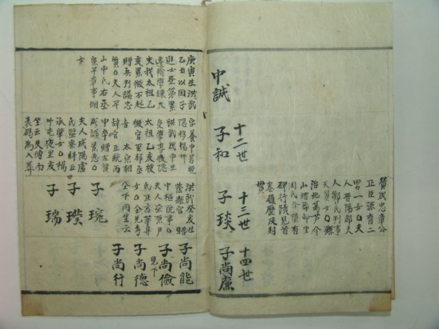 필사본 남평문씨가보(南平文氏家譜) 1책완질