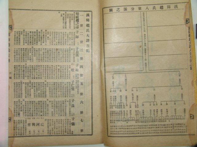 1934년 한양조씨대보(漢陽趙氏大譜) 10책완질