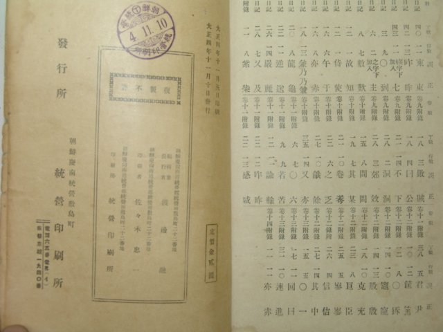 1915년 이충무공전서(李忠武公全書)권7~14終 하권 1책