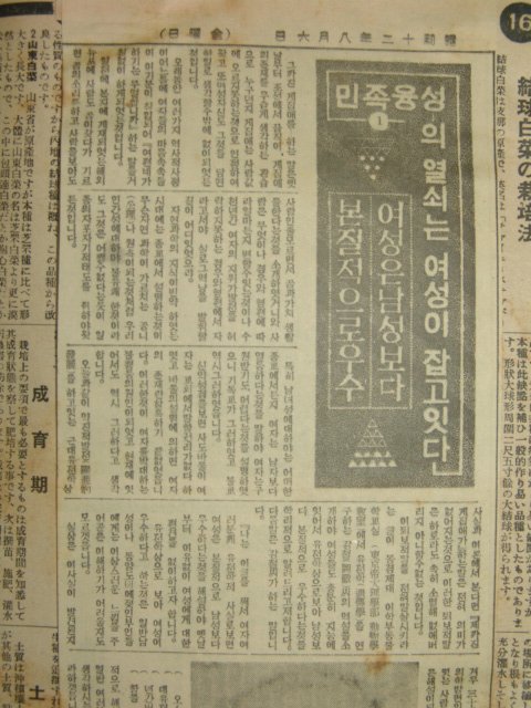 1937년경성간행 부국원월보(1937년 동아일보 스크랩)