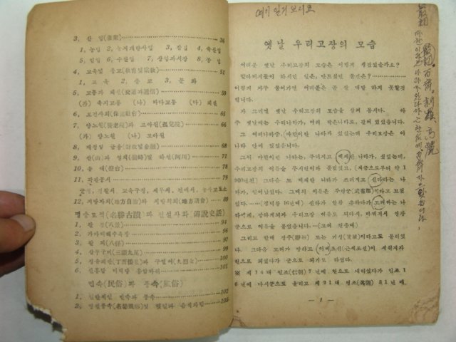 1960년 고장생활 영광군편