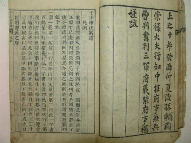 1873년(계유보)활자본 평산신씨합보(平山申氏合譜)1책완질