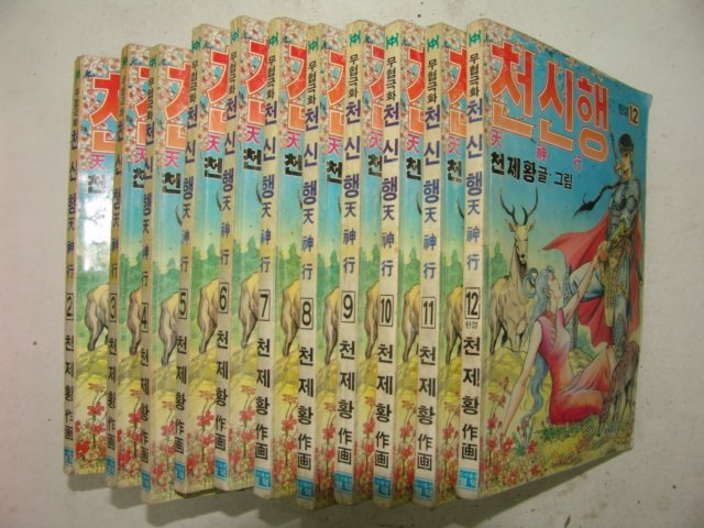 1991년 천제황만화 천신행 12책완질