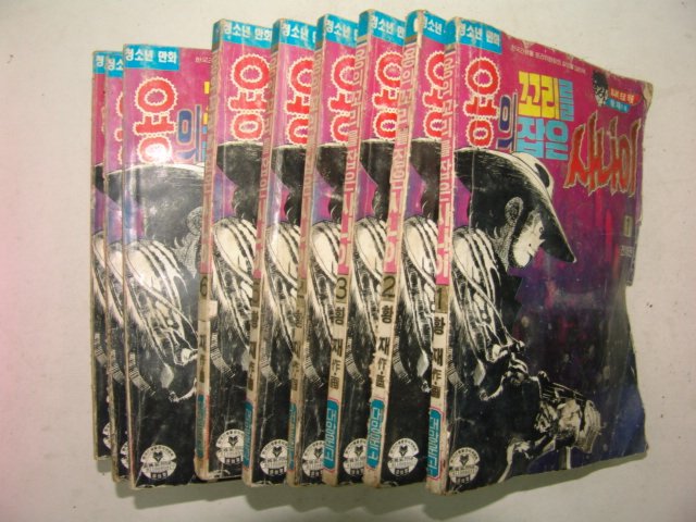 1991년 황재만화 용의꼬리를잡은 사나이 10책완질