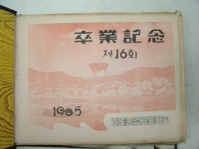 1965년 보은농업고등학교 제16회 졸업앨범