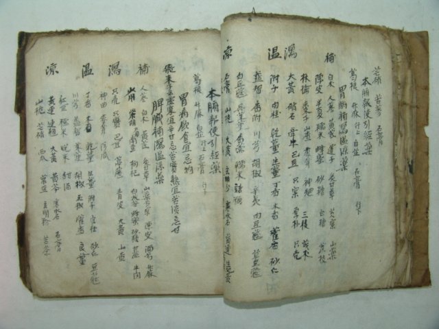 조선시대 필사본 의서 의약방문(醫藥方文) 1책