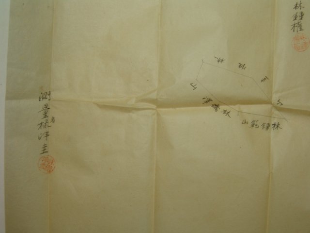 1910년(융희4년) 경상남도 함양 산(山)야측량도 2장
