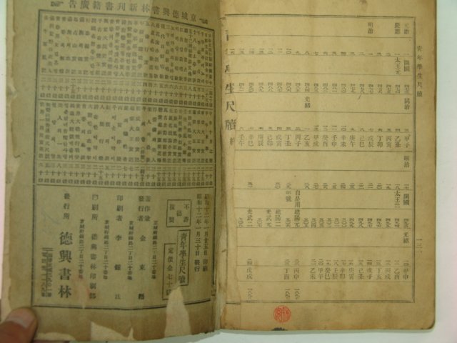 1937년 현대미문 청년학생척독(靑年學生尺牘) 1책완질