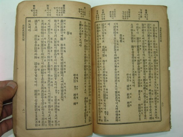 1923년 최신식 주해척독(註解尺牘) 1책완질
