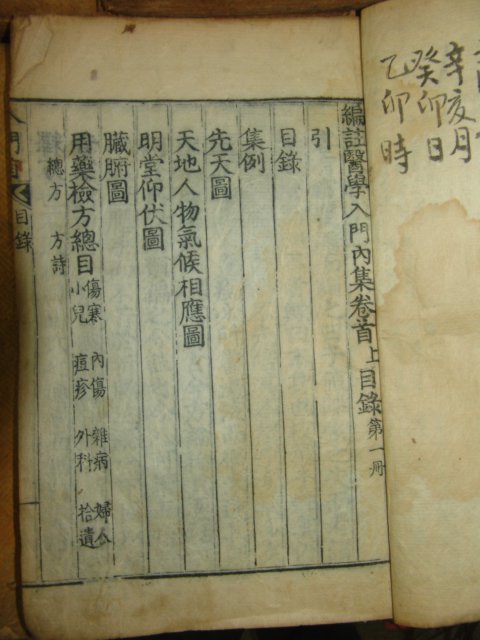 1820년 목판본 편주의학입문(編註醫學入門) 17책