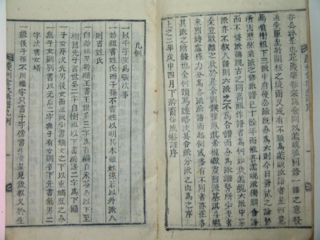 1908년(무신년) 경주김씨파보(慶州金氏派譜) 은곡공파(隱谷公派)1책완질