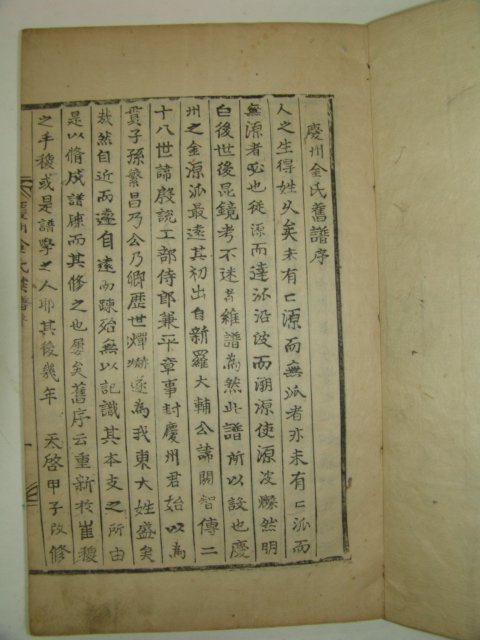 1901년 장흥청룡정사개간 경주김씨세보(慶州金氏世譜)6책완질