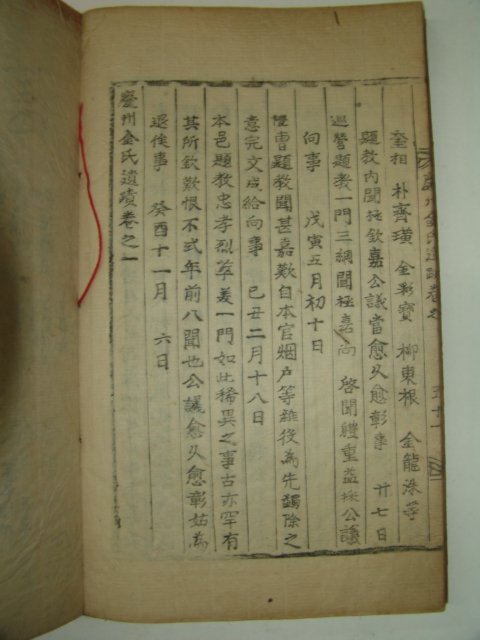 1901년 장흥청룡정사개간 경주김씨세보(慶州金氏世譜)6책완질