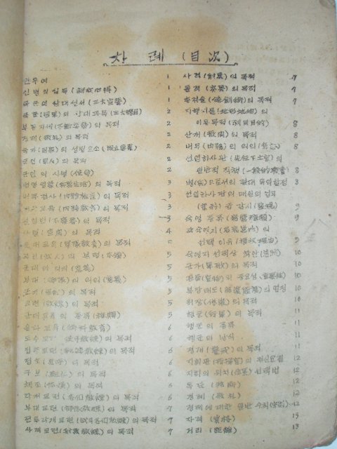 1950년 중학교 1학년 군사훈련자료집