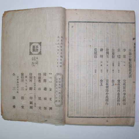 1917년 대구刊 동국풍아(東國風雅) 6권2책완질