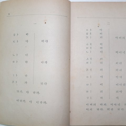 1945년11월6일 군정청학무국 한글첫걸음