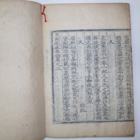 목판본 김우옹(金宇옹) 동강선생년보(東岡先生年譜)1책완질