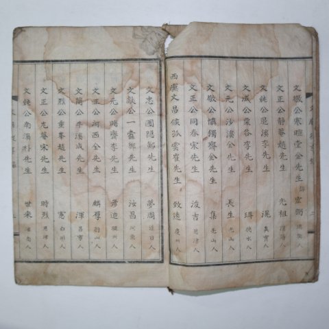 석판본 나주문묘종향록(羅州文廟從享錄) 1책완질
