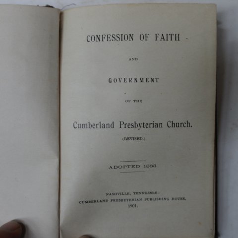 1901년 기독교 신앙고백 CONFESSION OFFAITH