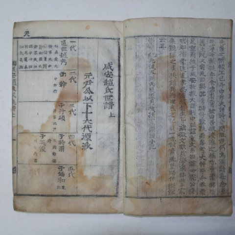 1916년 목활자본 함안조씨가승(咸安趙氏家乘) 1책완질
