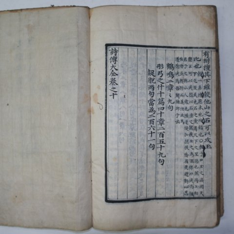 상당한 품격이 있는 필사본 시전(詩全)권1~10 1책