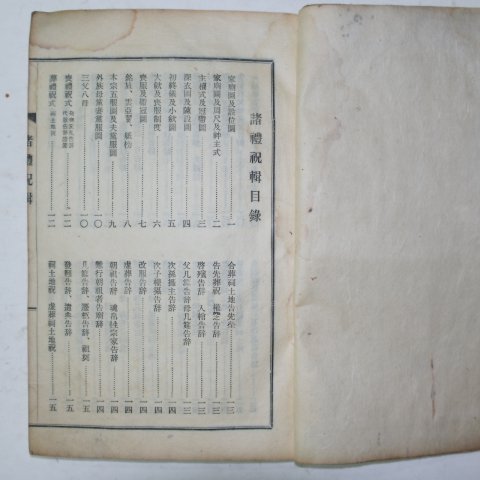 연활자본 제례축집(諸禮祝輯) 1책완질