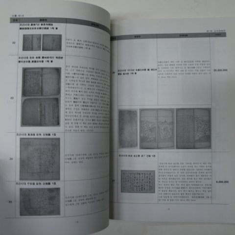 2007년 제1회 한국고서협회 경매전 도록
