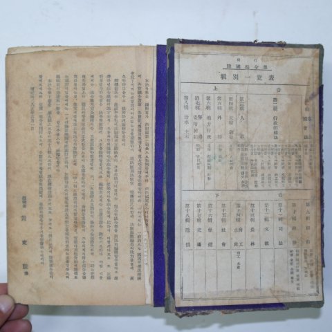 1953년 현행 한국법령집(韓國法令集)상권 1책
