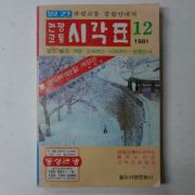 1981년 관광교통 시각표