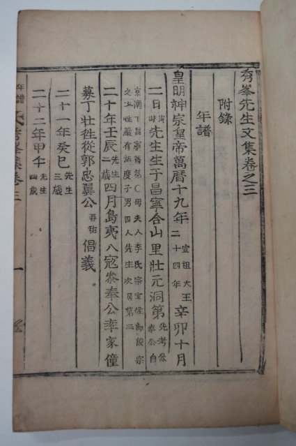 목판본 벽진이씨 이여익(李汝翊) 수봉선생문집(秀峯先生文集)4권2책완질
