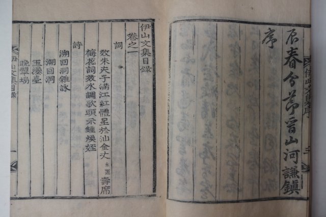 1932년 목판본 심상길(沈相吉) 이산문집(伊山文集) 2책완질