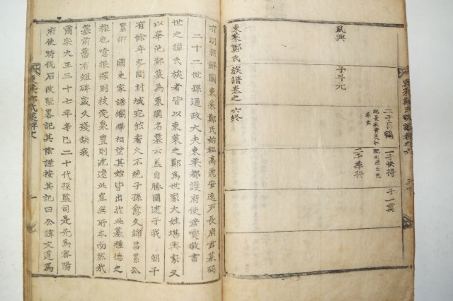 1802년(壬戌譜) 동래정씨족보(東萊鄭氏族譜)6권6책완질